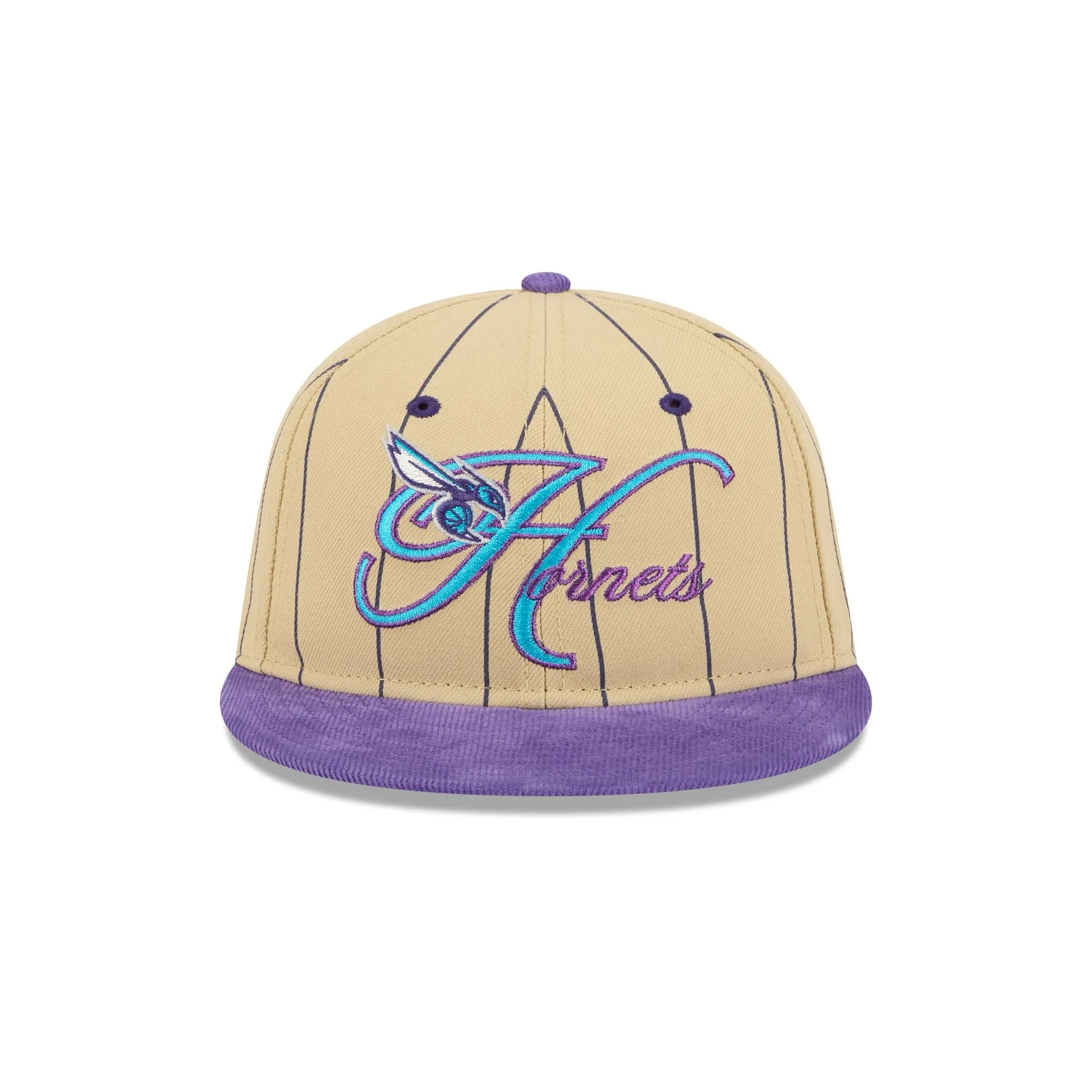 Charlotte Hornets Pinstripe Script Retro Crown 9FIFTY Adjustable Hat sold by New Era product image thumbnail 2