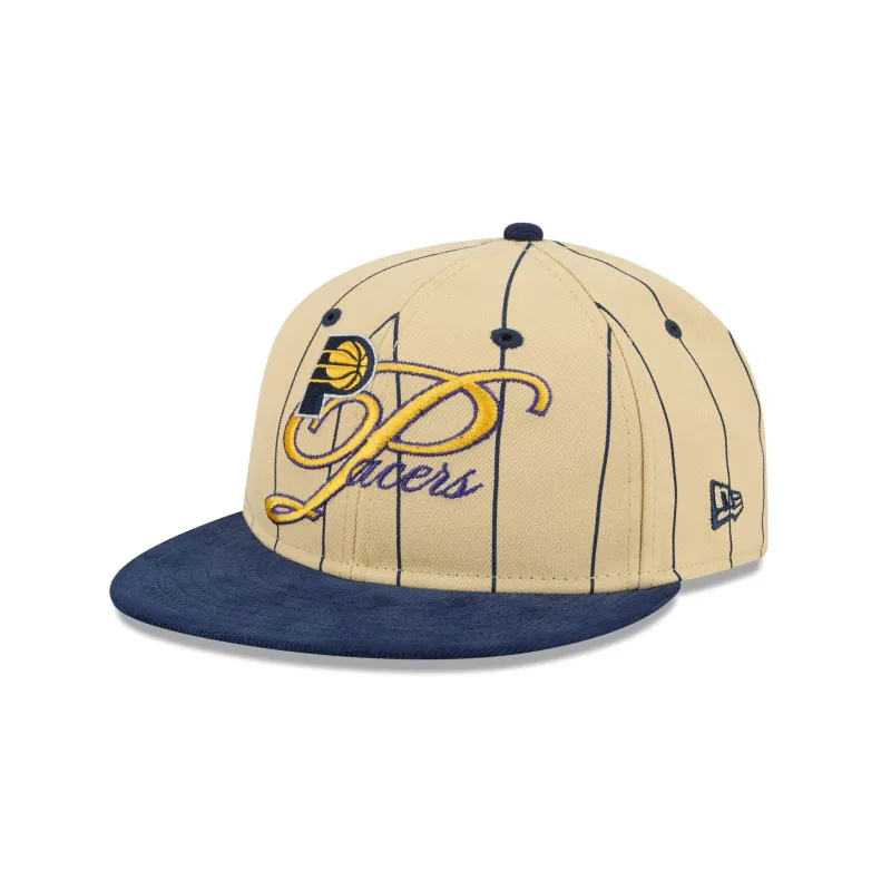 Indiana Pacers Pinstripe Script Retro Crown 9FIFTY Adjustable Hat sold by New Era