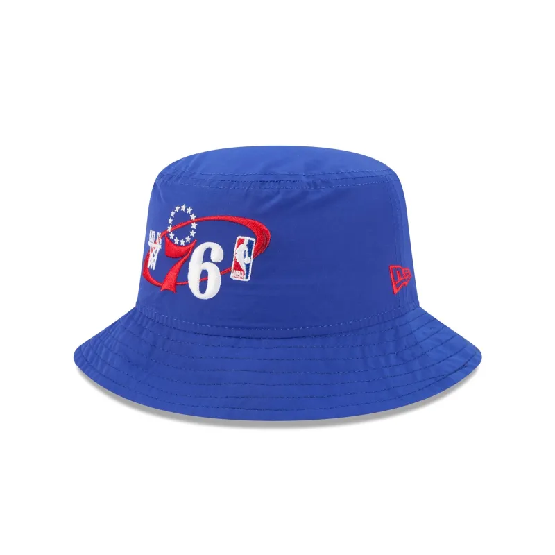 Philadelphia 76ers Nylon Logo Bucket Hat sold by New Era