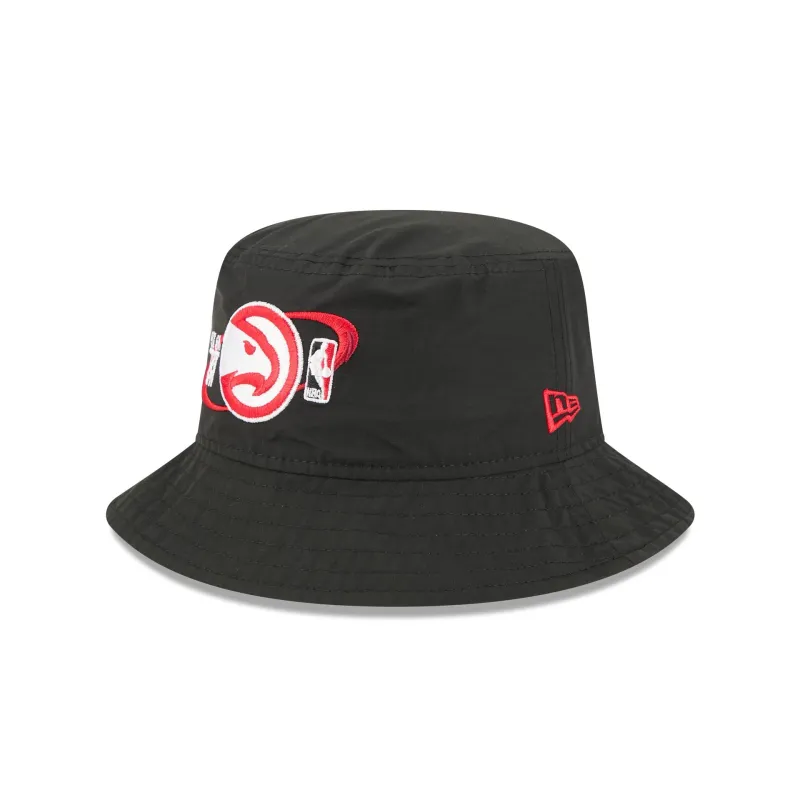 Atlanta Hawks Nylon Logo Bucket Hat sold by New Era