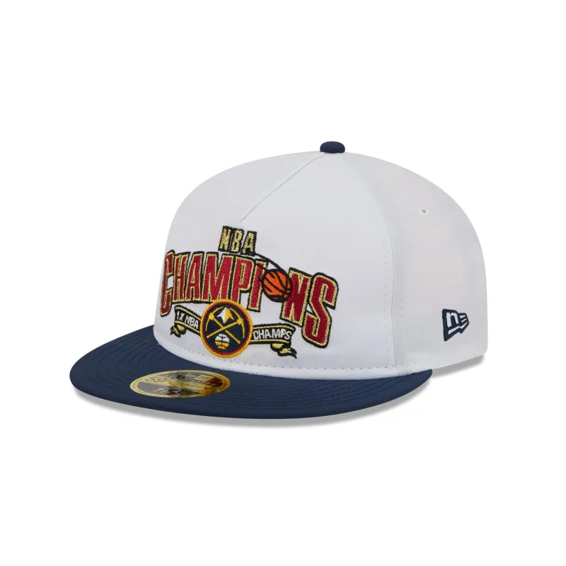 Denver Nuggets Champions White Retro Crown 59FIFTY Fitted Hat sold by New Era