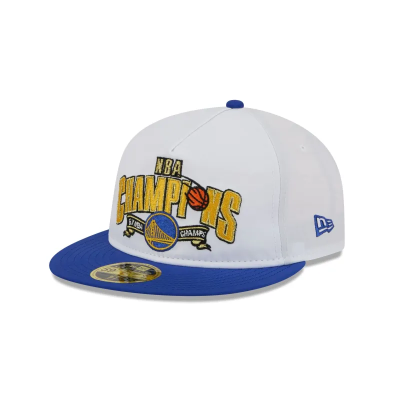 Golden State Warriors Champions White Retro Crown 59FIFTY Fitted Hat sold by New Era