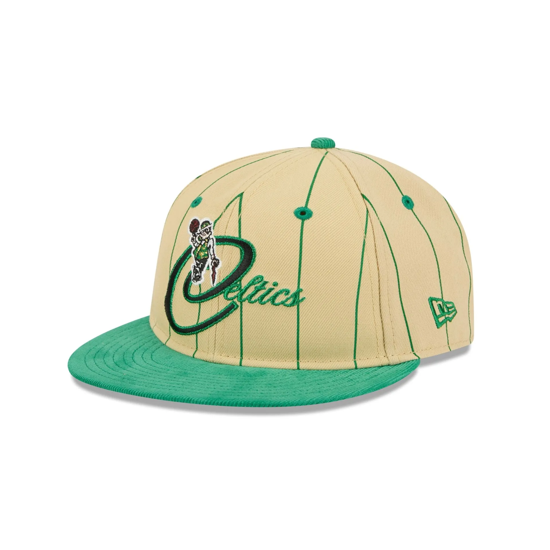 Boston Celtics Pinstripe Script Retro Crown 9FIFTY Adjustable Hat sold by New Era