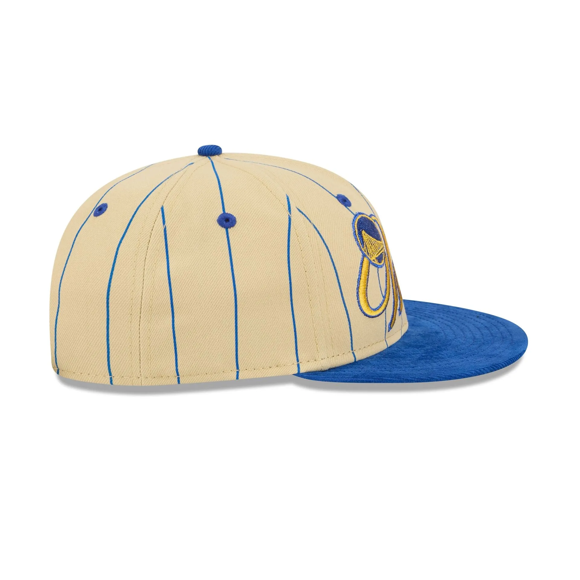 Golden State Warriors Pinstripe Script Retro Crown 9FIFTY Adjustable Hat sold by New Era product image thumbnail 5