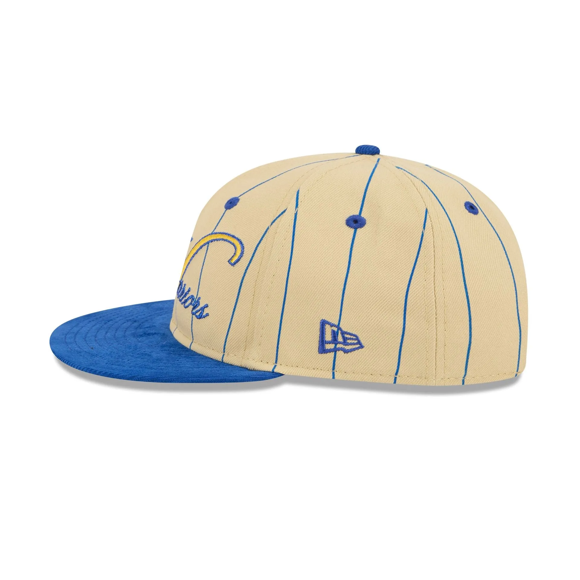 Golden State Warriors Pinstripe Script Retro Crown 9FIFTY Adjustable Hat sold by New Era product image thumbnail 4
