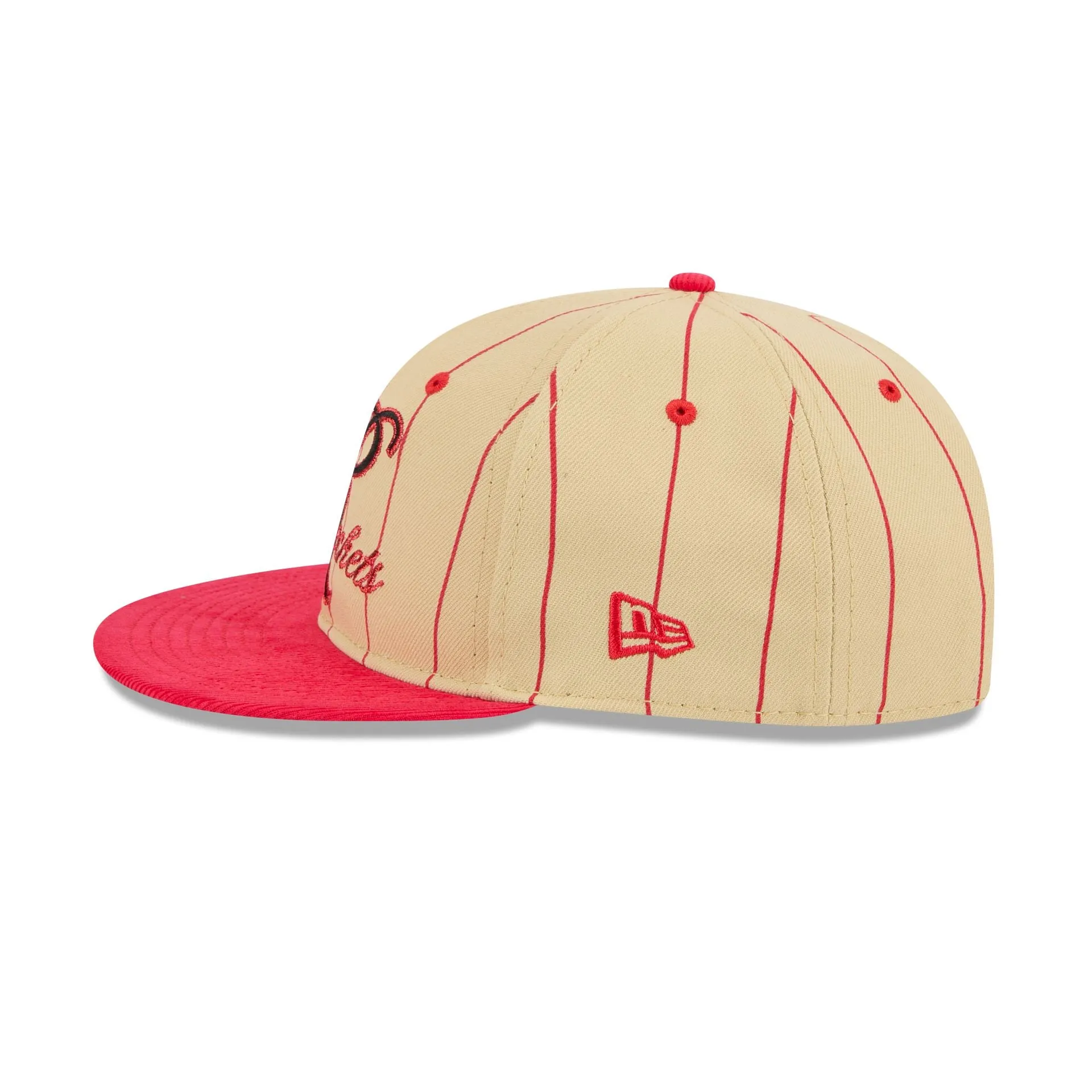 Houston Rockets Pinstripe Script Retro Crown 9FIFTY Adjustable Hat sold by New Era product image thumbnail 4