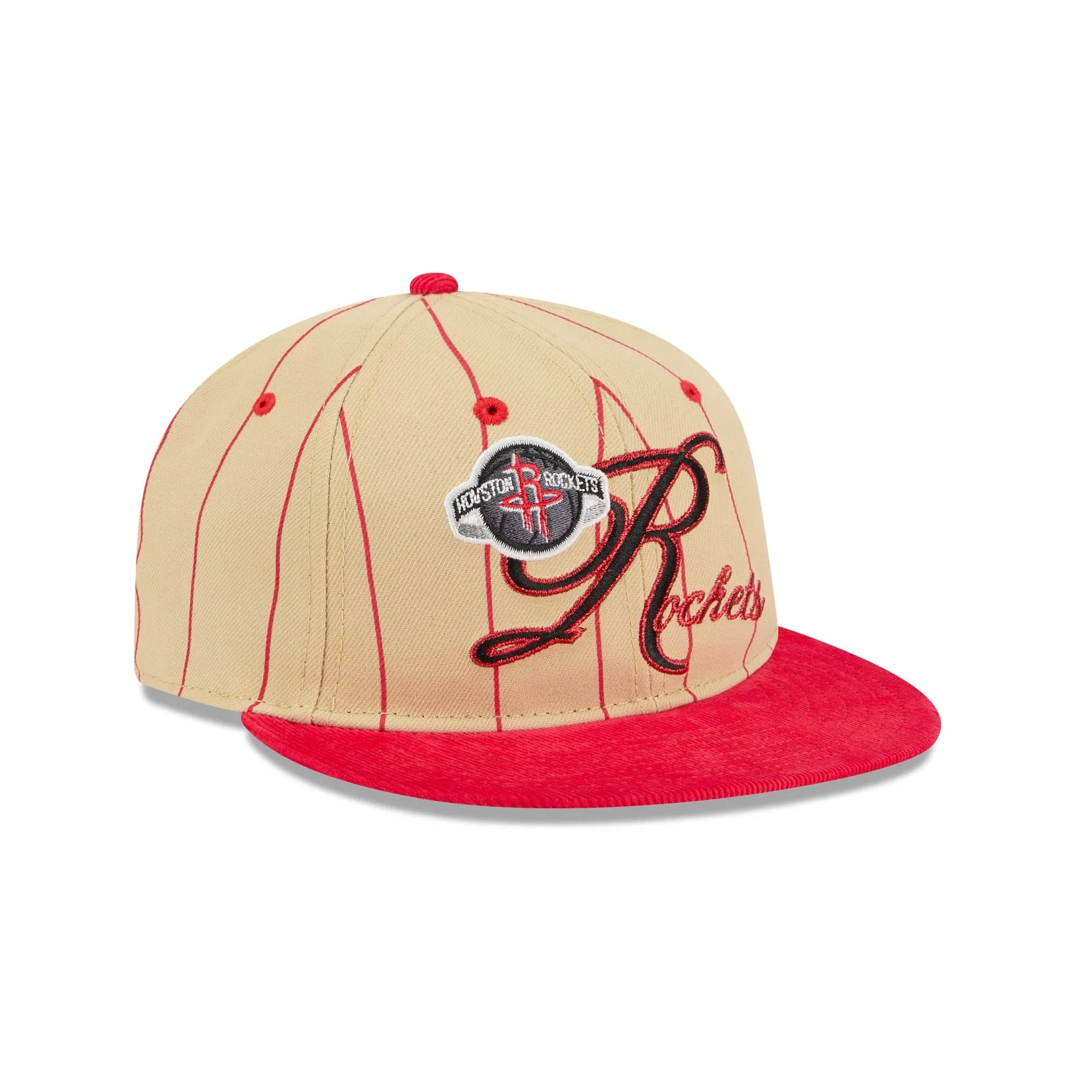 Houston Rockets Pinstripe Script Retro Crown 9FIFTY Adjustable Hat sold by New Era product image thumbnail 3