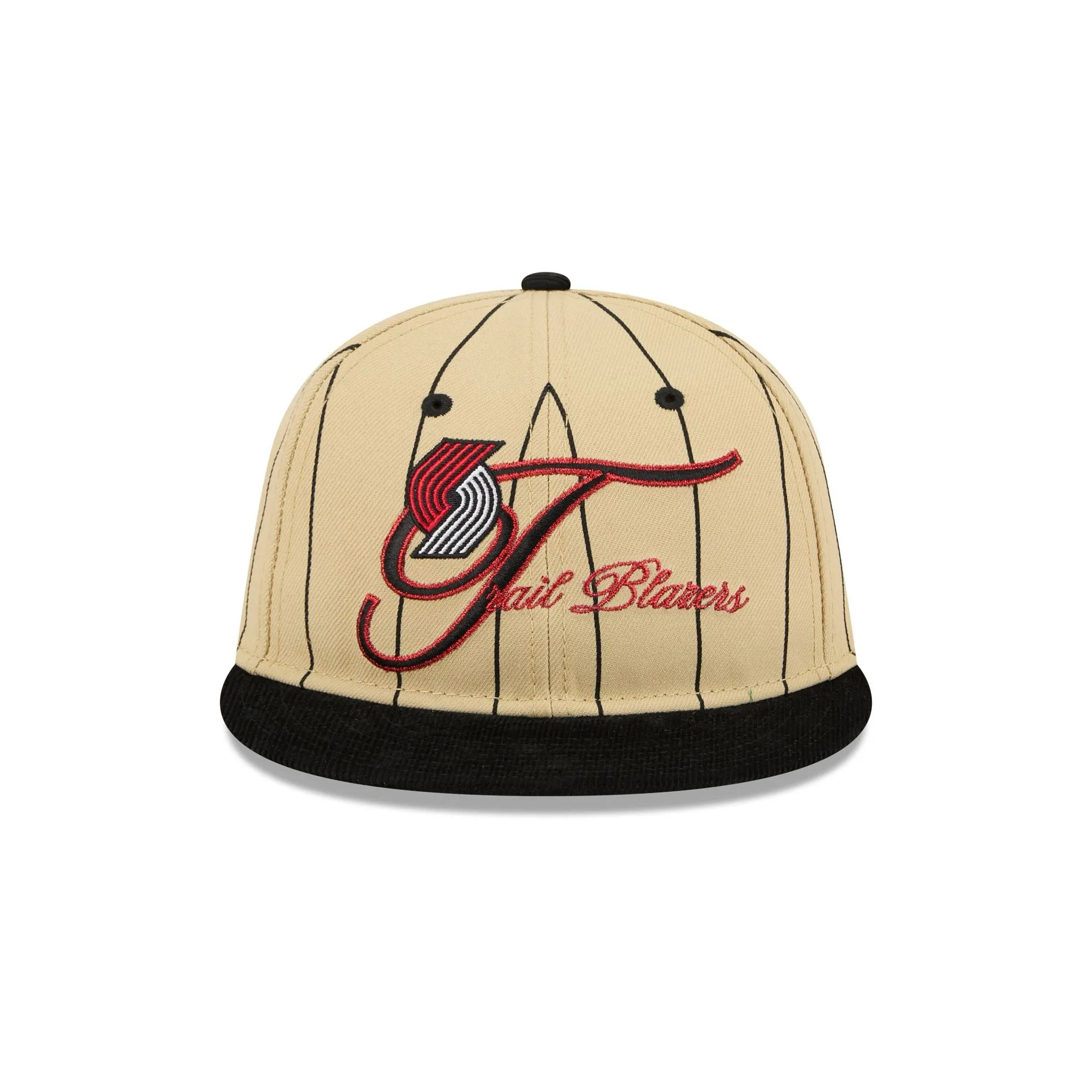 Portland Trail Blazers Pinstripe Script Retro Crown 9FIFTY Adjustable Hat sold by New Era product image thumbnail 2