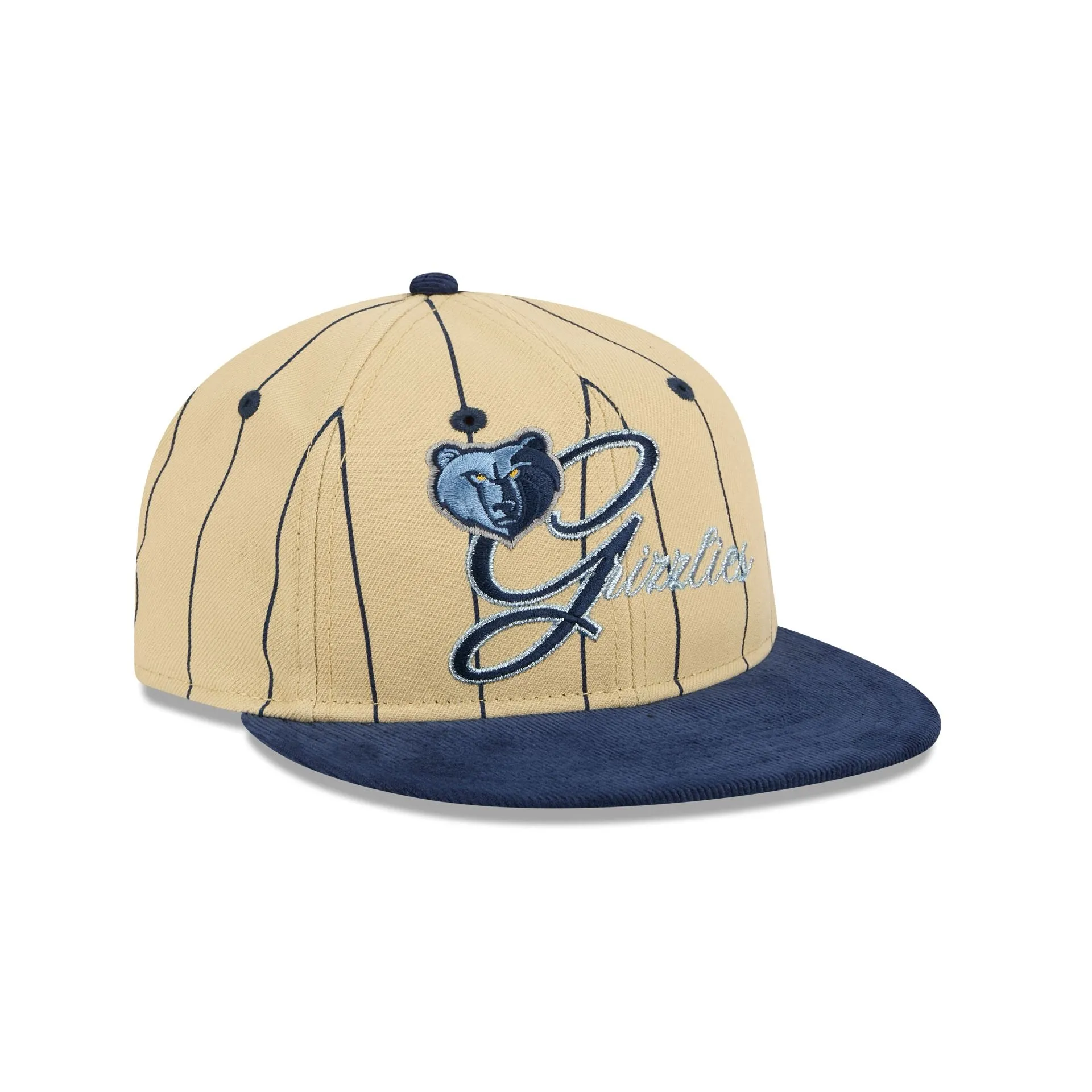 Memphis Grizzlies Pinstripe Script Retro Crown 9FIFTY Adjustable Hat sold by New Era product image thumbnail 3