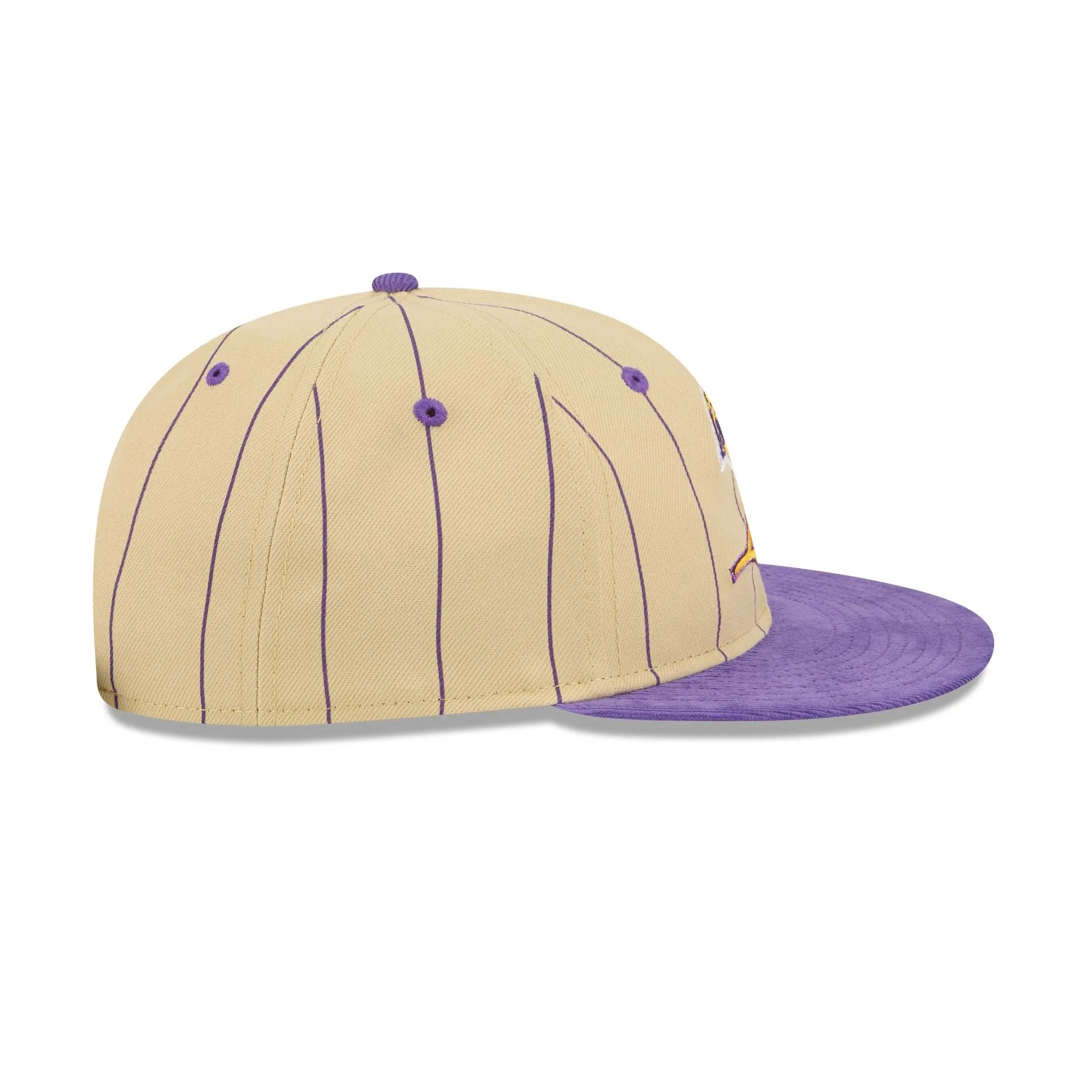 Los Angeles Lakers Pinstripe Script Retro Crown 9FIFTY Adjustable Hat sold by New Era product image thumbnail 5