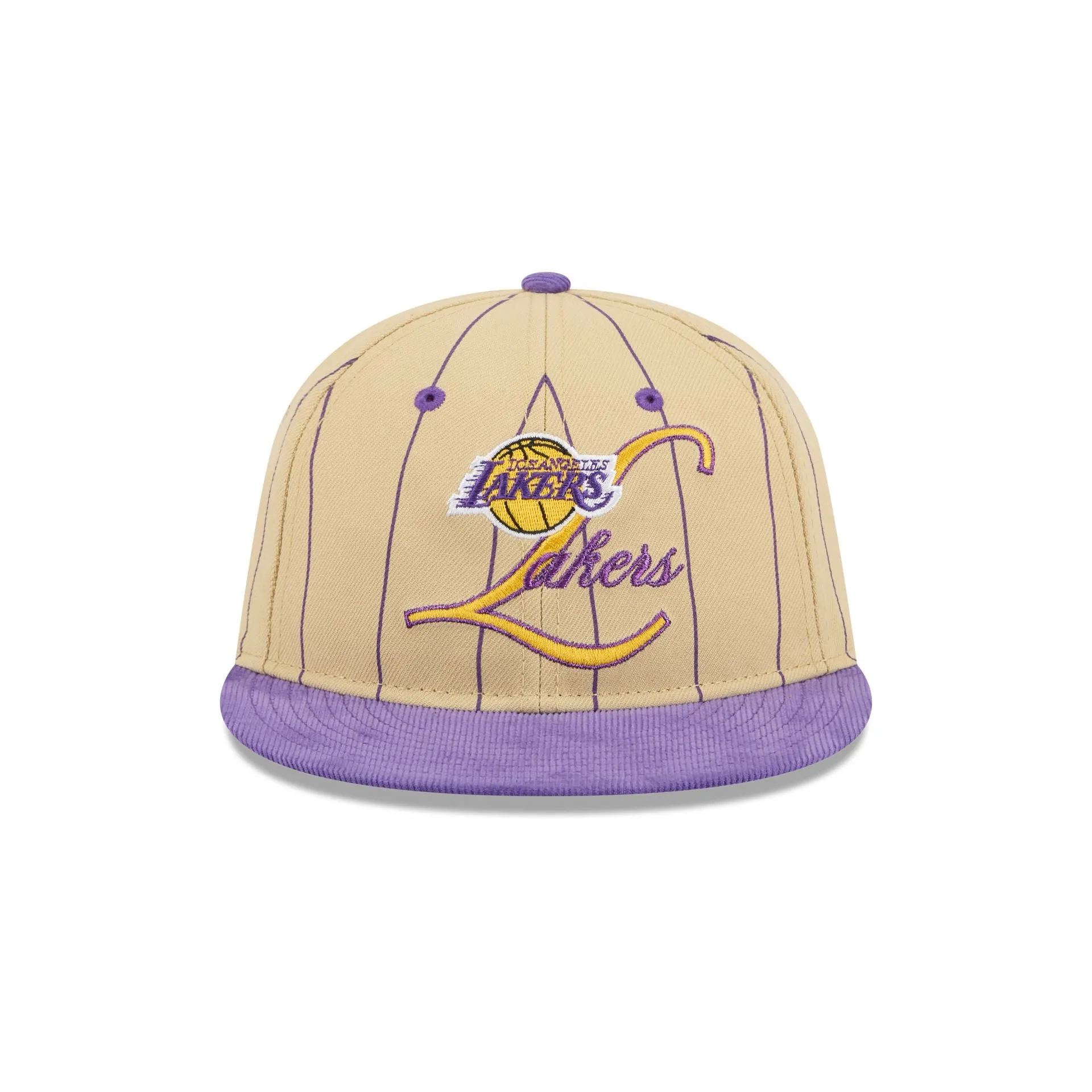 Los Angeles Lakers Pinstripe Script Retro Crown 9FIFTY Adjustable Hat sold by New Era product image thumbnail 2