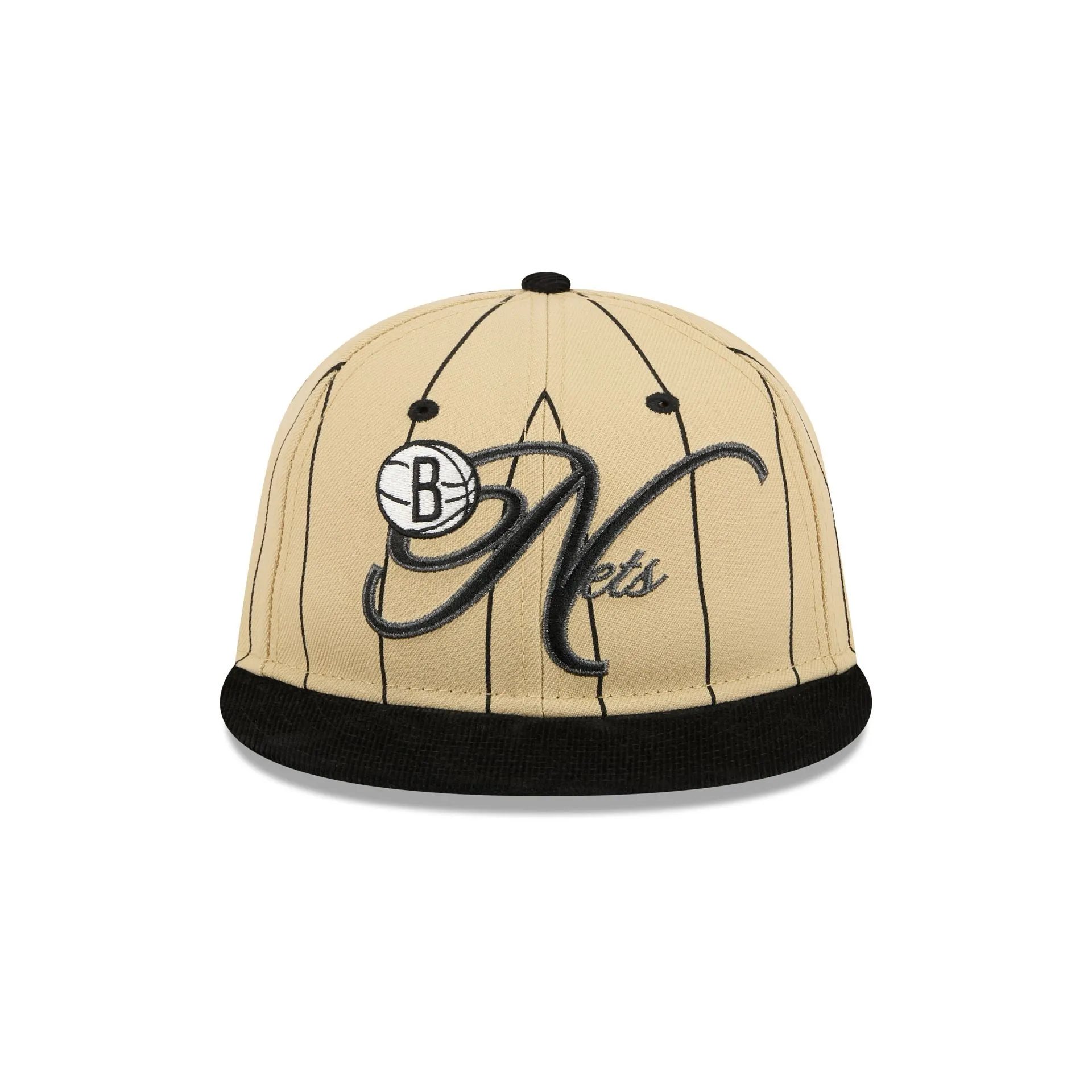 Brooklyn Nets Pinstripe Script Retro Crown 9FIFTY Adjustable Hat sold by New Era product image thumbnail 2
