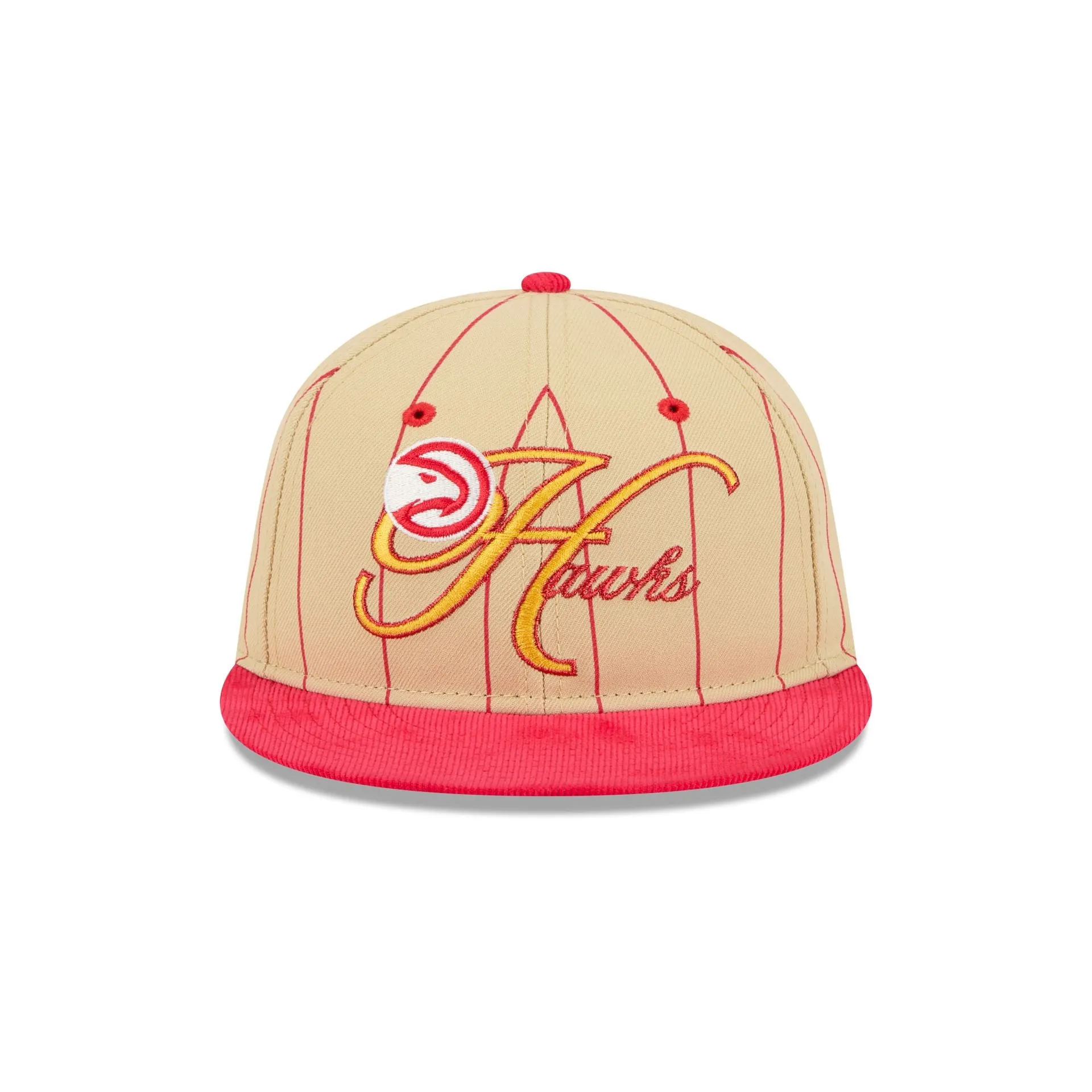 Atlanta Hawks Pinstripe Script Retro Crown 9FIFTY Adjustable Hat sold by New Era product image thumbnail 2