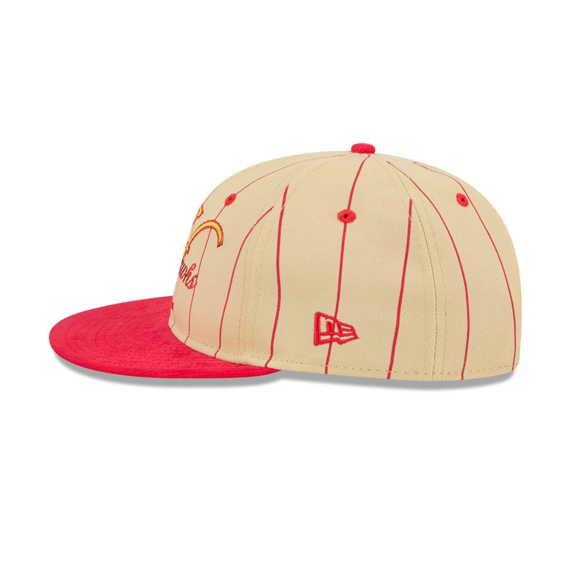 Atlanta Hawks Pinstripe Script Retro Crown 9FIFTY Adjustable Hat sold by New Era product image thumbnail 4