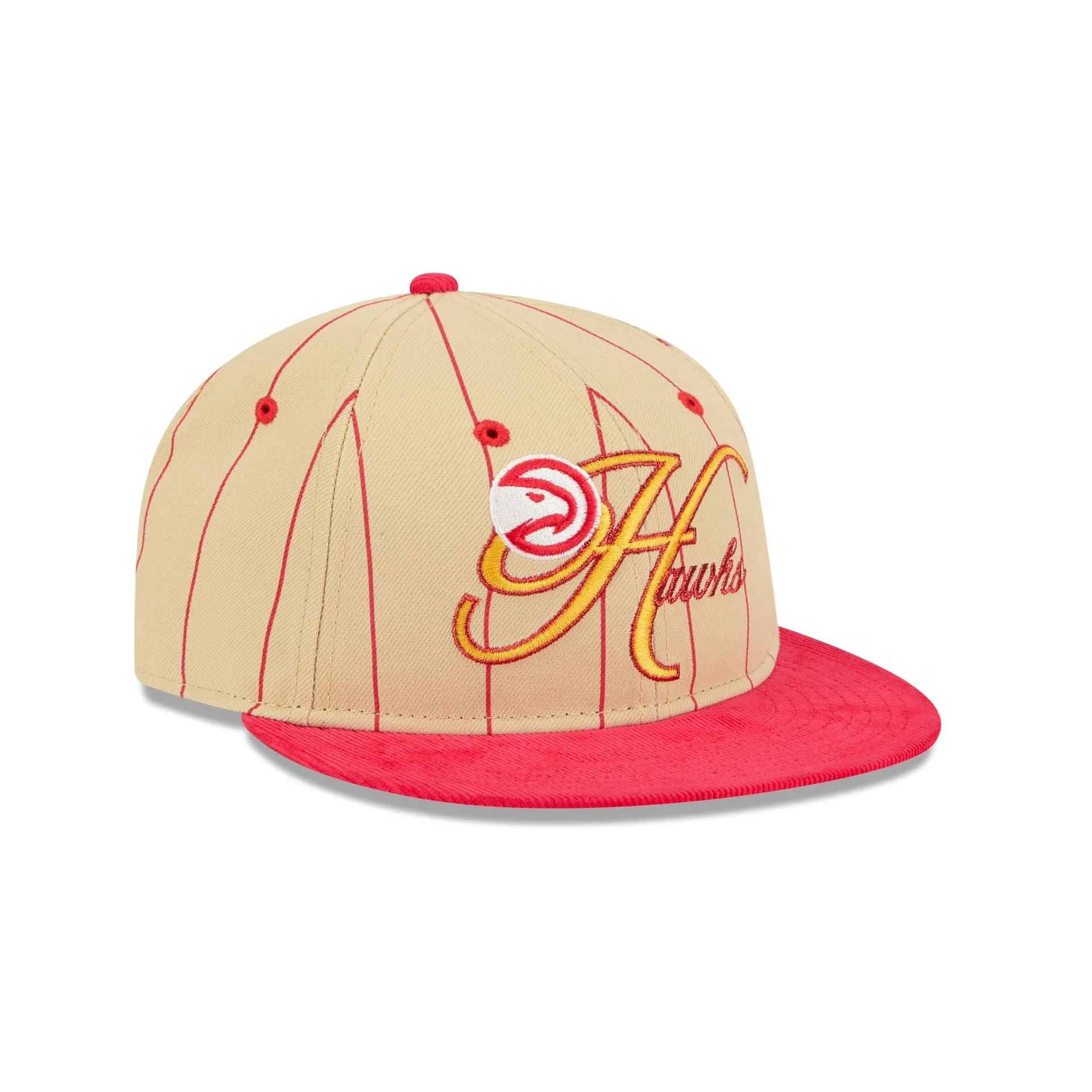 Atlanta Hawks Pinstripe Script Retro Crown 9FIFTY Adjustable Hat sold by New Era product image thumbnail 3