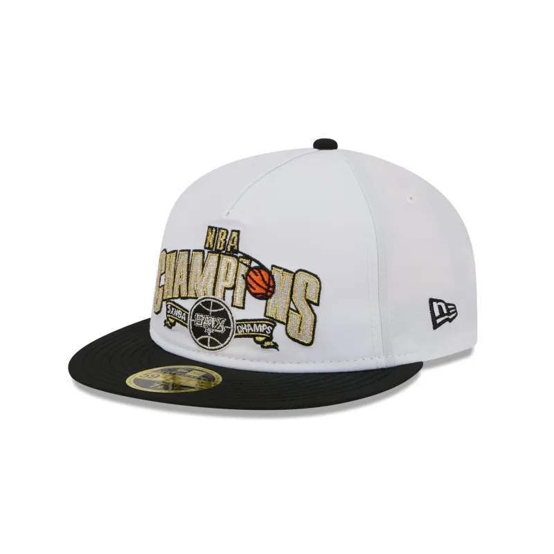 San Antonio Spurs Champions White Retro Crown 59FIFTY Fitted Hat sold by New Era