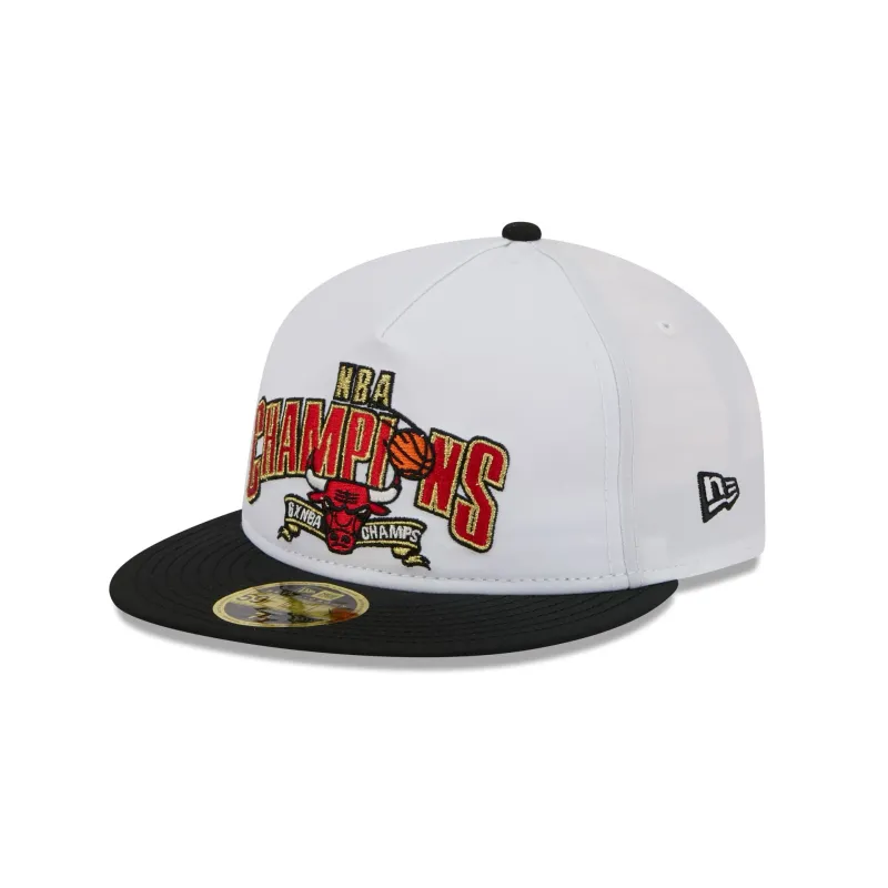 Chicago Bulls Champions White Retro Crown 59FIFTY Fitted Hat sold by New Era