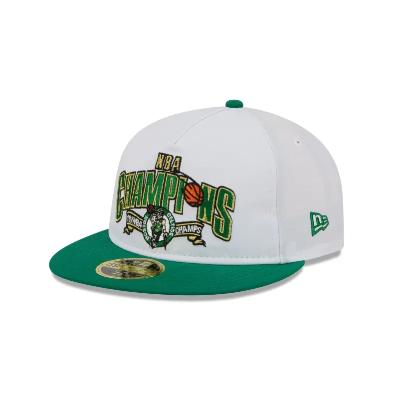 Boston Celtics Champions White Retro Crown 59FIFTY Fitted Hat sold by New Era