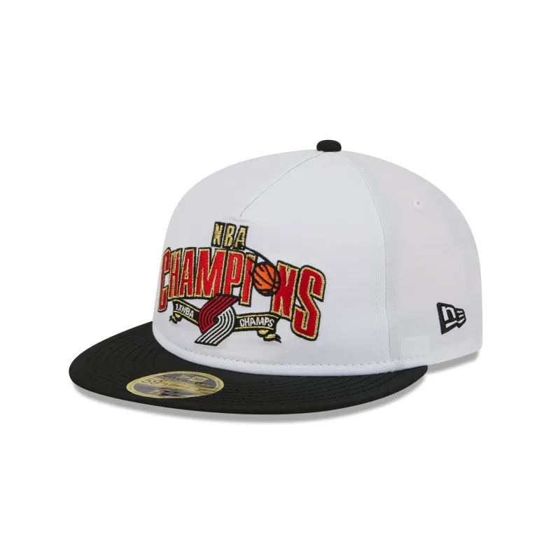 Portland Trail Blazers Champions White Retro Crown 59FIFTY Fitted Hat sold by New Era