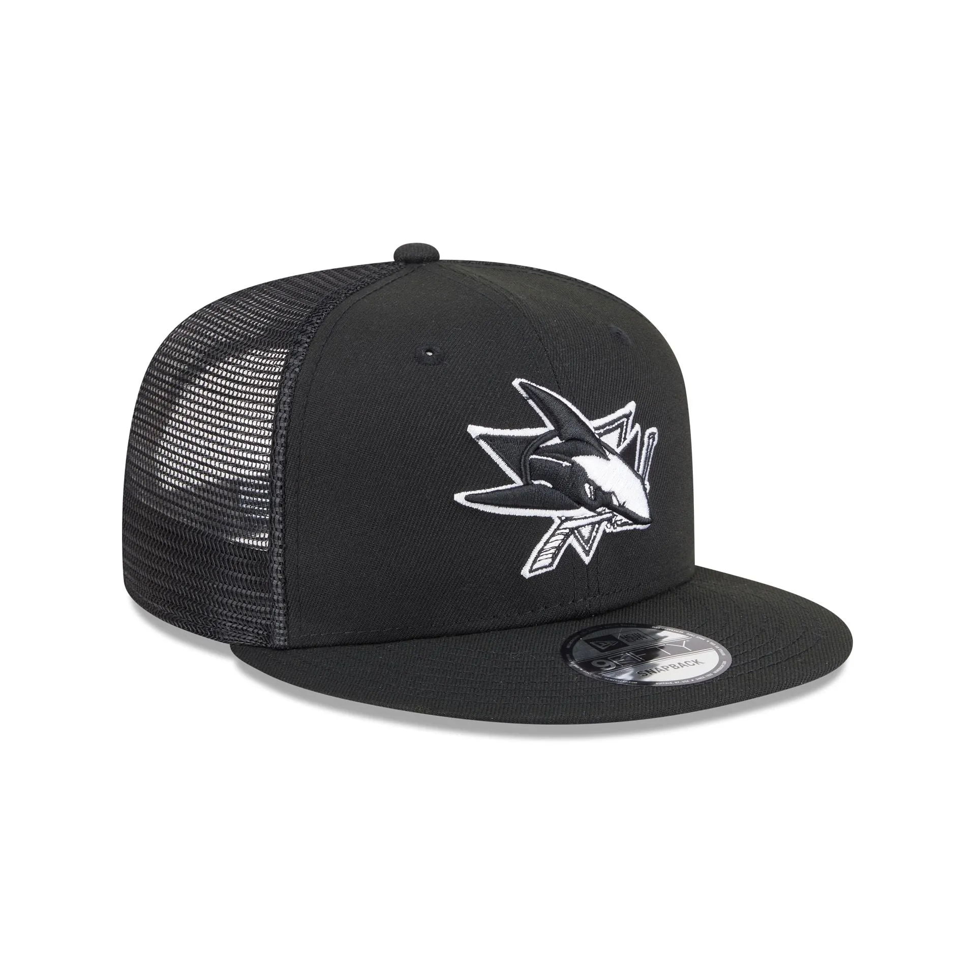 San Jose Sharks Black 9FIFTY Trucker Hat sold by New Era product image thumbnail 3