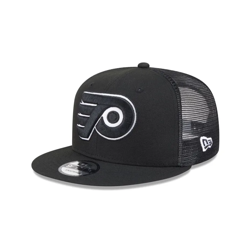 Philadelphia Flyers Black 9FIFTY Trucker Hat sold by New Era