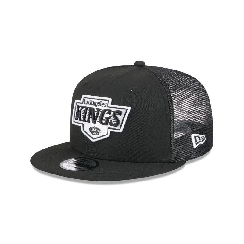 Los Angeles Kings Black 9FIFTY Trucker Hat sold by New Era