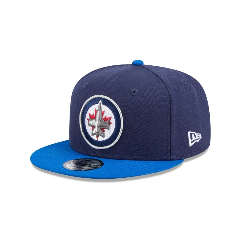 Winnipeg Jets Blue Visor 9FIFTY Snapback Hat sold by New Era