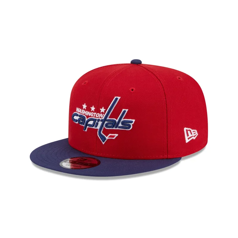 Washington Capitals Navy Visor 9FIFTY Snapback Hat sold by New Era