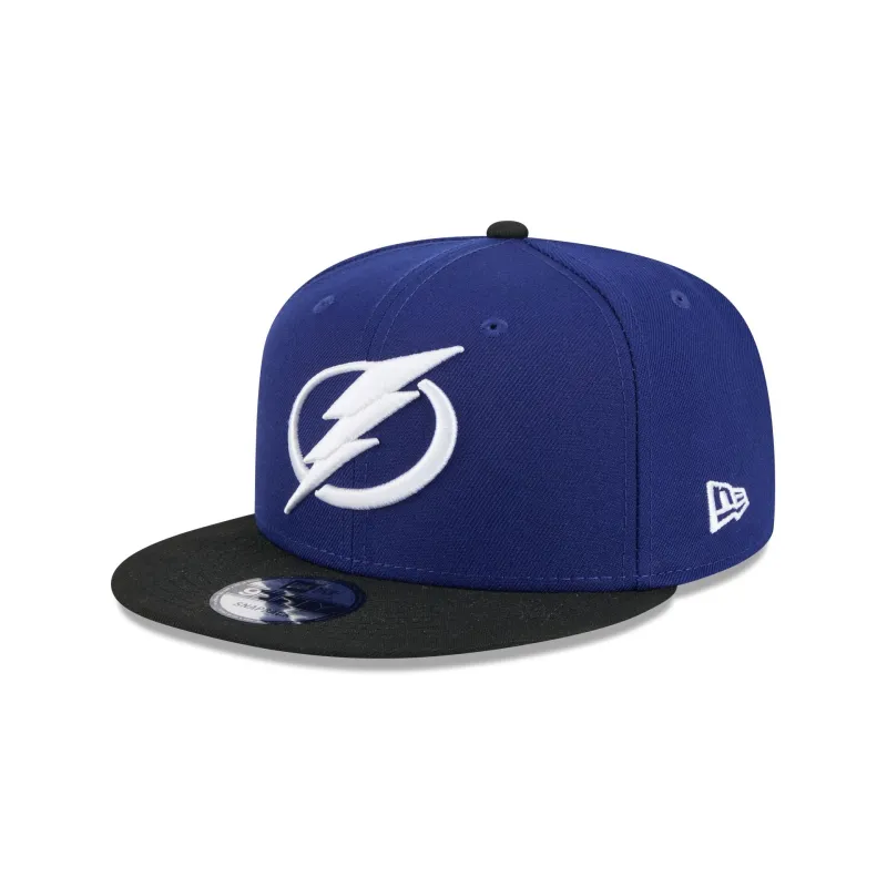 Tampa Bay Lightning Black Visor 9FIFTY Snapback Hat sold by New Era