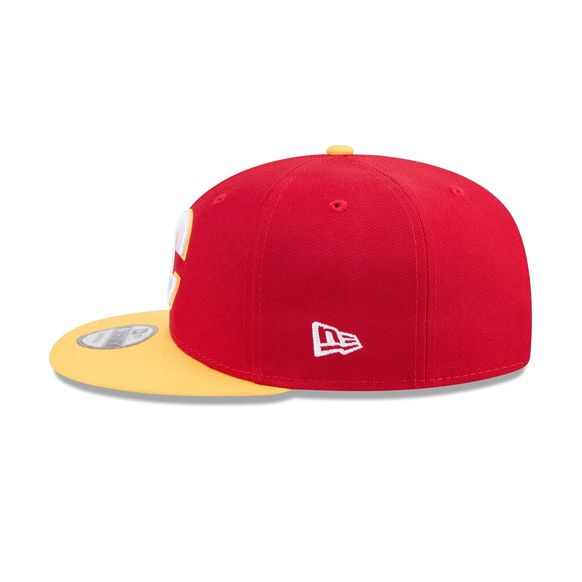 Calgary Flames Yellow Visor 9FIFTY Snapback Hat sold by New Era product image thumbnail 4