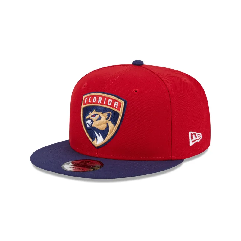 Florida Panthers Navy Visor 9FIFTY Snapback Hat sold by New Era