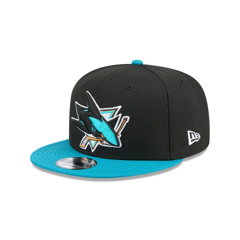 San Jose Sharks Blue Visor 9FIFTY Snapback Hat sold by New Era