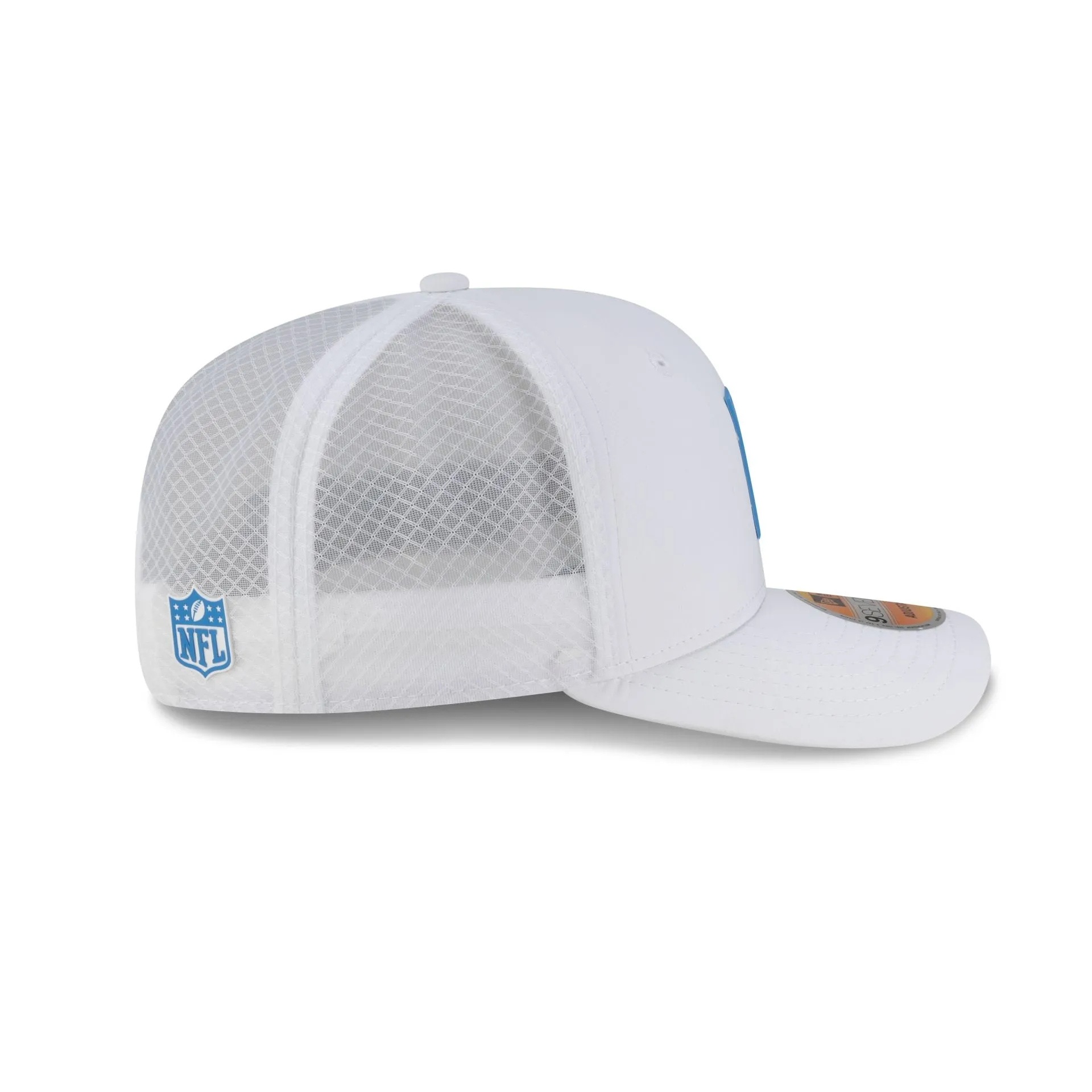 Los Angeles Chargers 2025 Sideline Hot Weather White 9SEVENTY Trucker Hat sold by New Era product image thumbnail 5