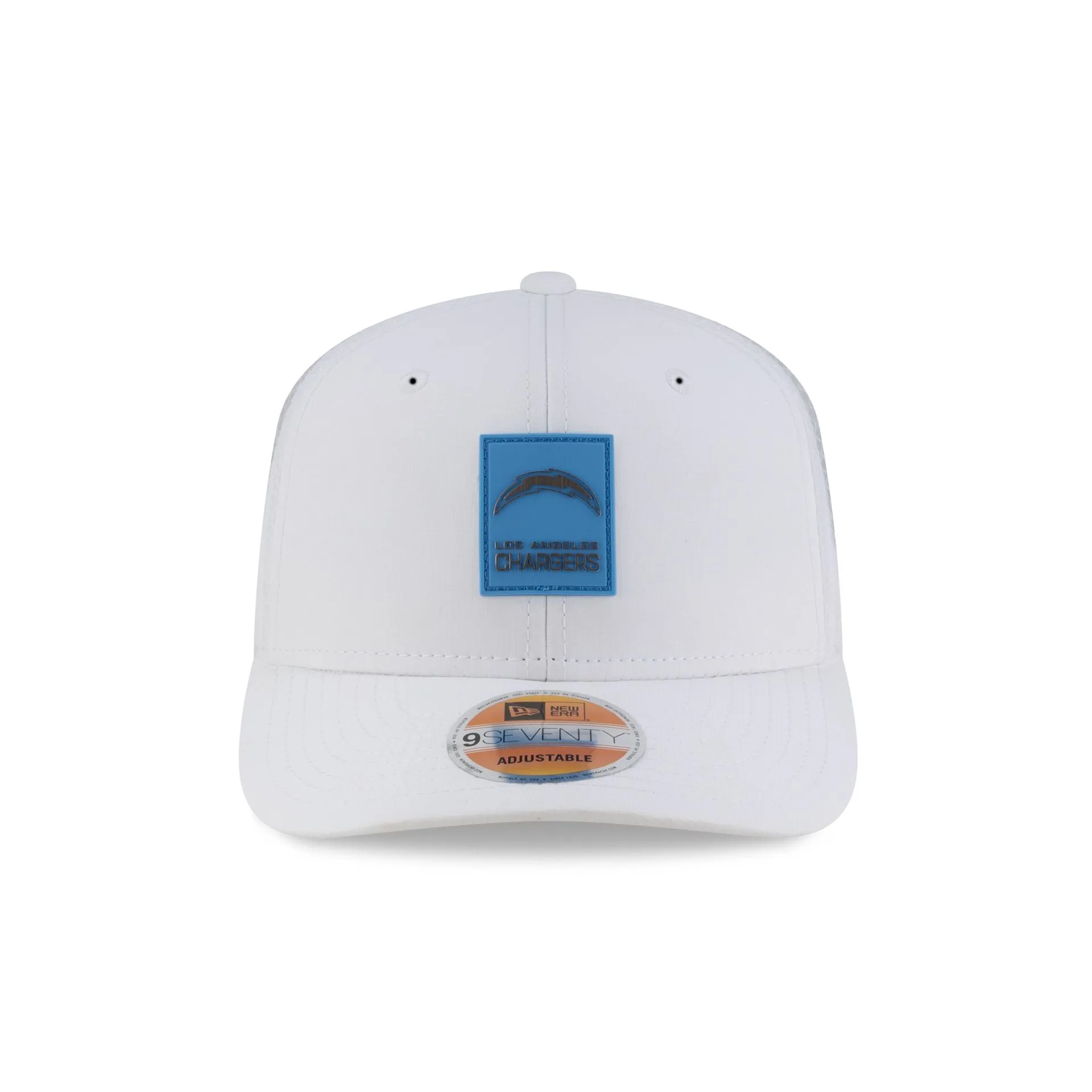 Los Angeles Chargers 2025 Sideline Hot Weather White 9SEVENTY Trucker Hat sold by New Era product image thumbnail 2