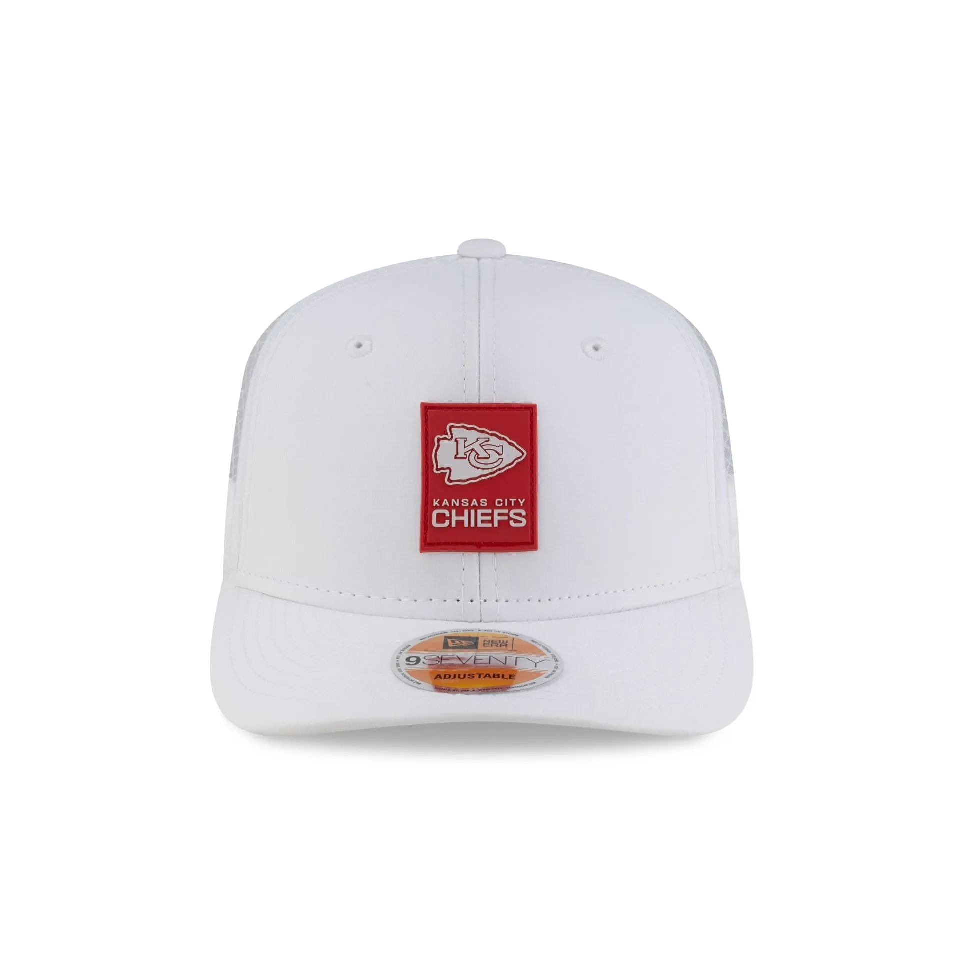 Kansas City Chiefs 2025 Sideline Hot Weather White 9SEVENTY Trucker Hat sold by New Era product image thumbnail 2