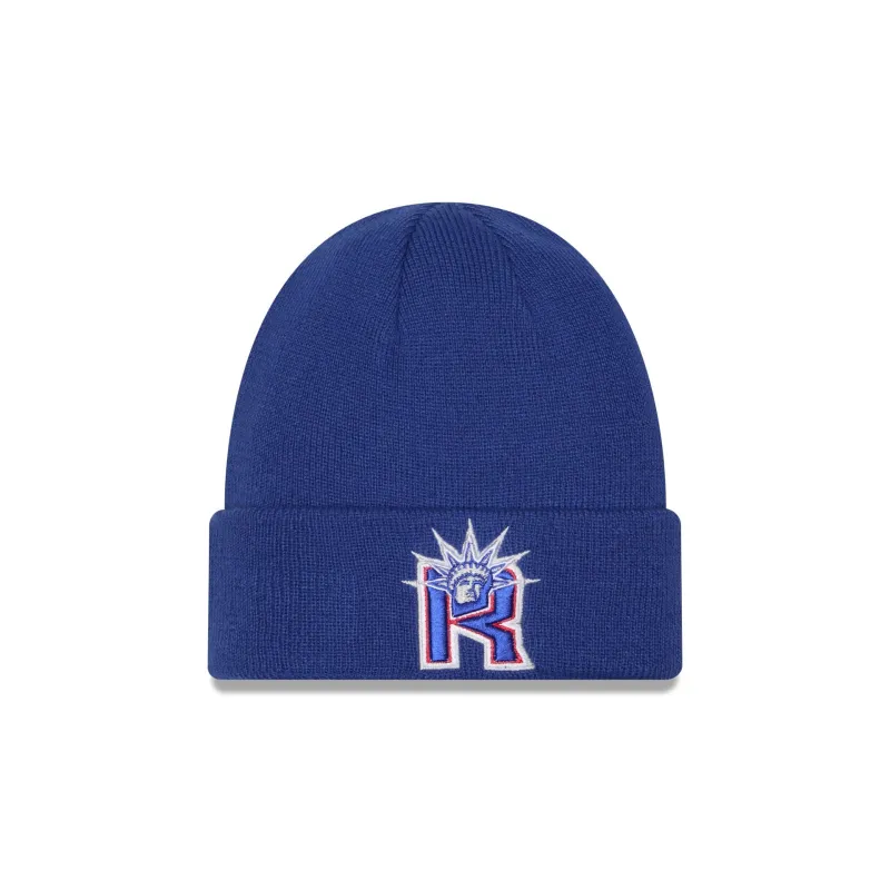 New York Rangers Deceptor Cuff Knit Beanie sold by New Era