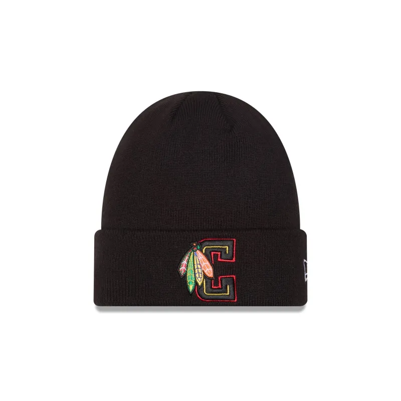 Chicago Blackhawks Deceptor Cuff Knit Beanie sold by New Era