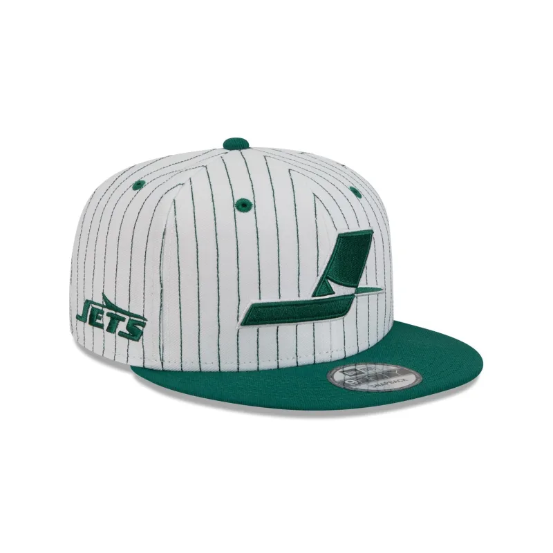 New York Jets Deceptor Pinstripe 9FIFTY Snapback Hat sold by New Era
