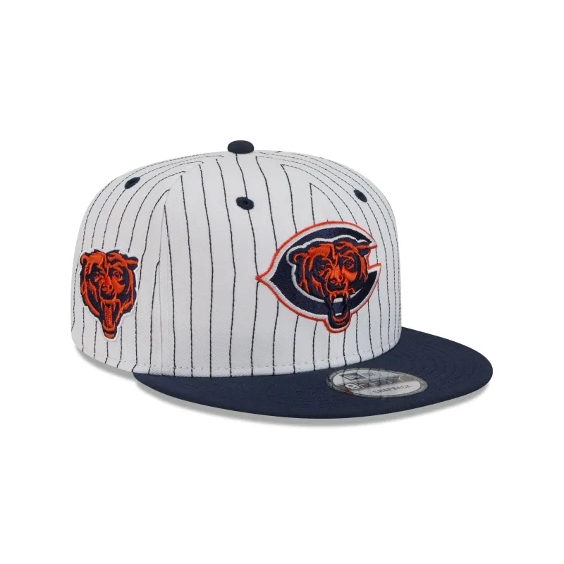 Chicago Bears Deceptor Pinstripe 9FIFTY Snapback Hat sold by New Era