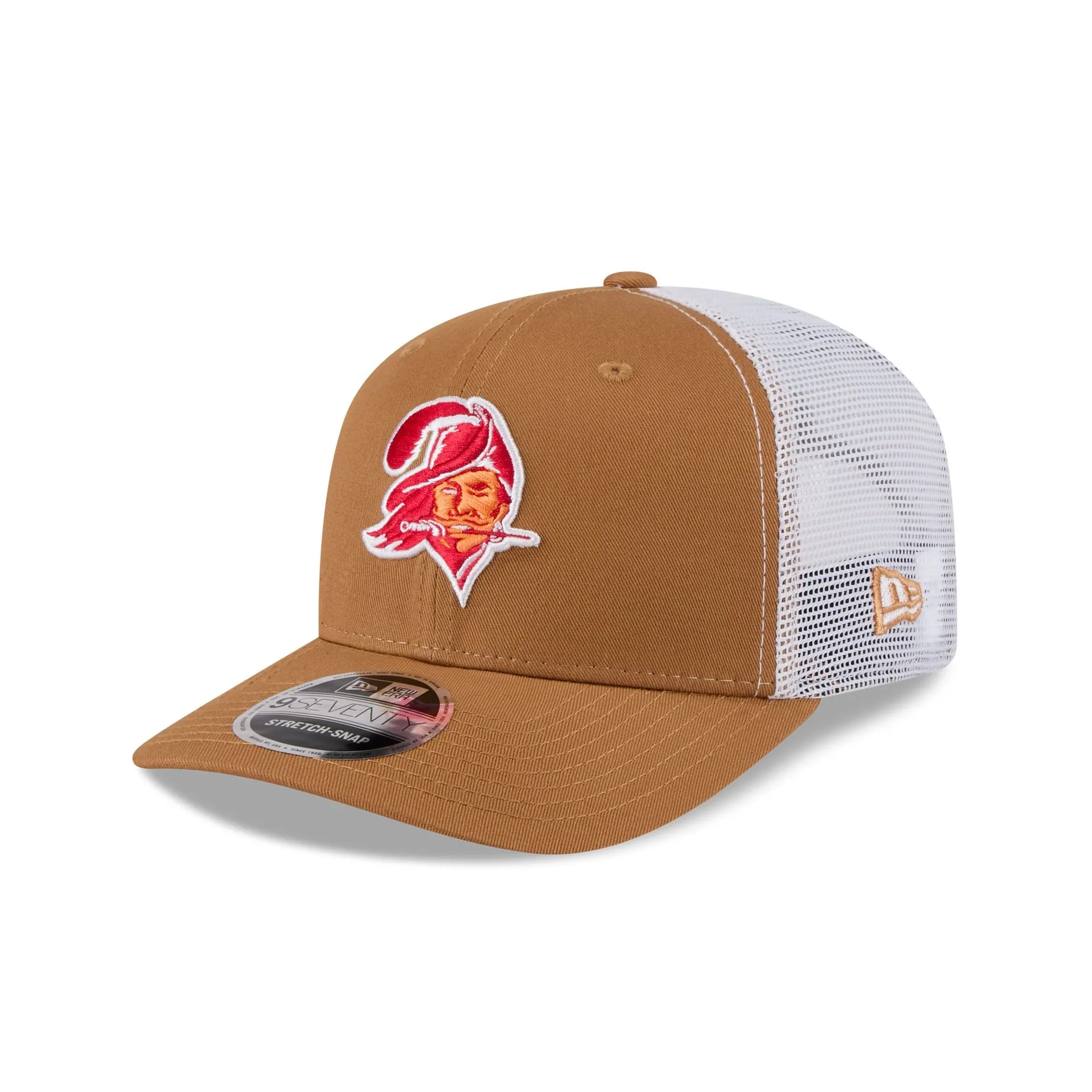Tampa Bay Buccaneers Bronze 9SEVENTY Trucker Hat sold by New Era
