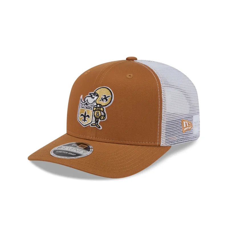 New Orleans Saints Bronze 9SEVENTY Trucker Hat sold by New Era