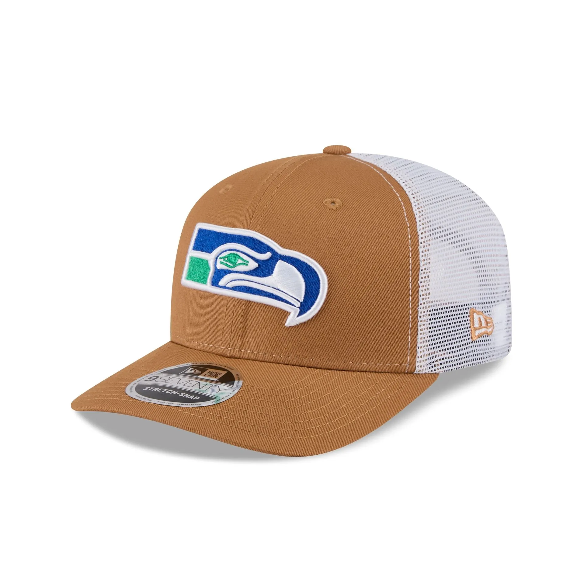 Seattle Seahawks Bronze 9SEVENTY Trucker Hat sold by New Era