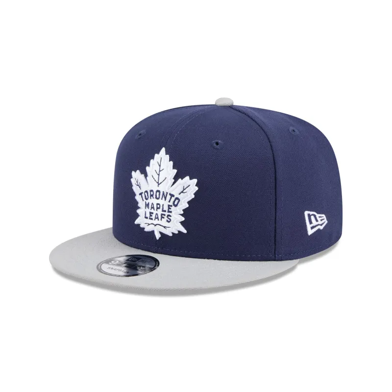 Toronto Maple Leafs Navy 9FIFTY Snapback Hat sold by New Era