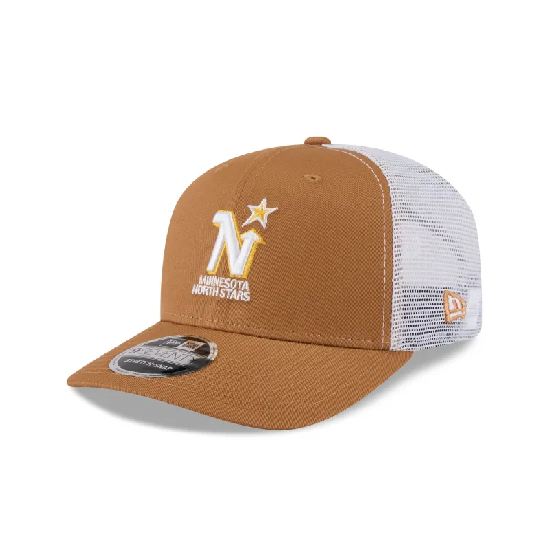 Minnesota North Stars Bronze 9SEVENTY Trucker Hat sold by New Era