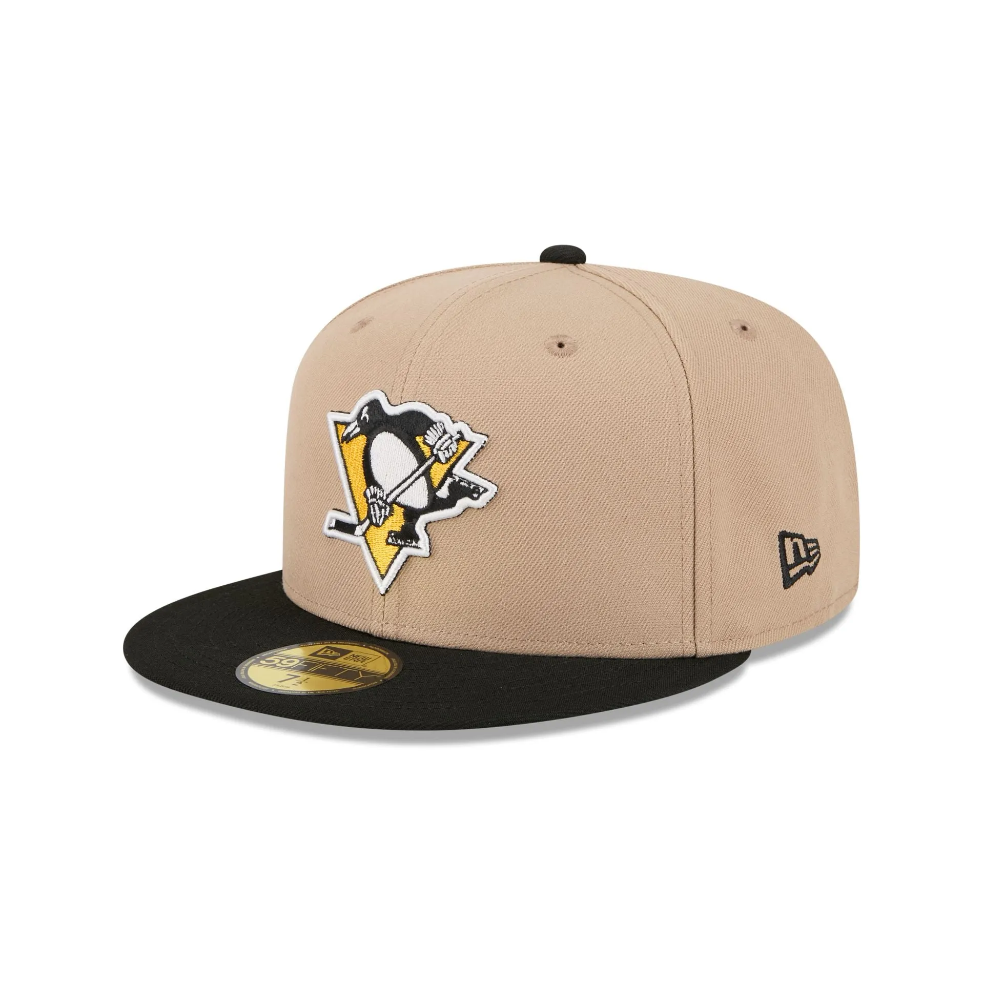 Pittsburgh Penguins Camel 59FIFTY Fitted Hat sold by New Era
