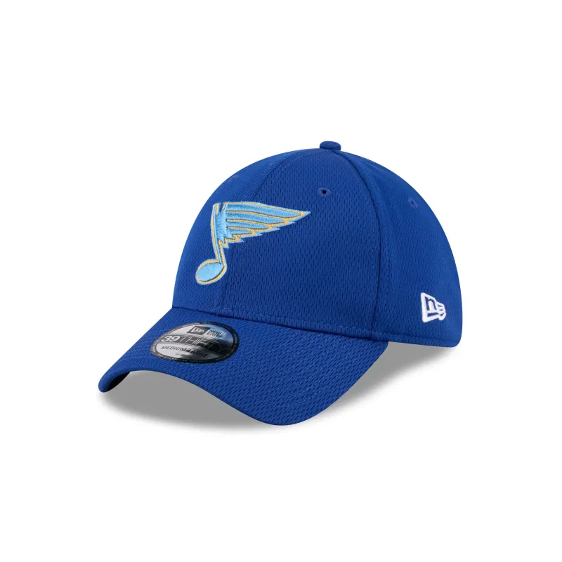 St. Louis Blues Blue 39THIRTY Stretch Fit Hat sold by New Era