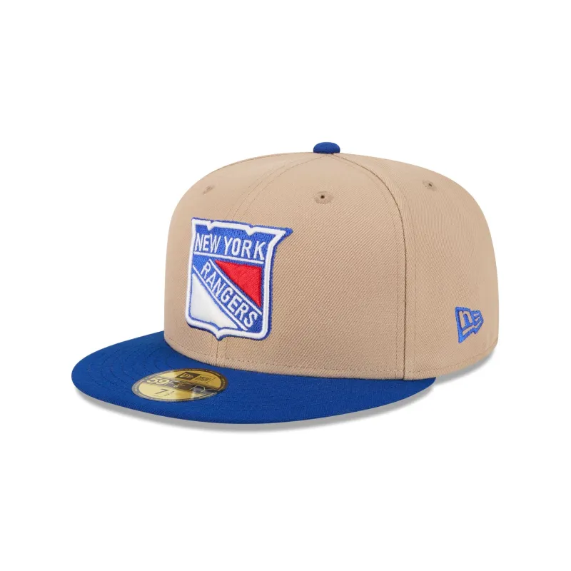 New York Rangers Camel 59FIFTY Fitted Hat sold by New Era