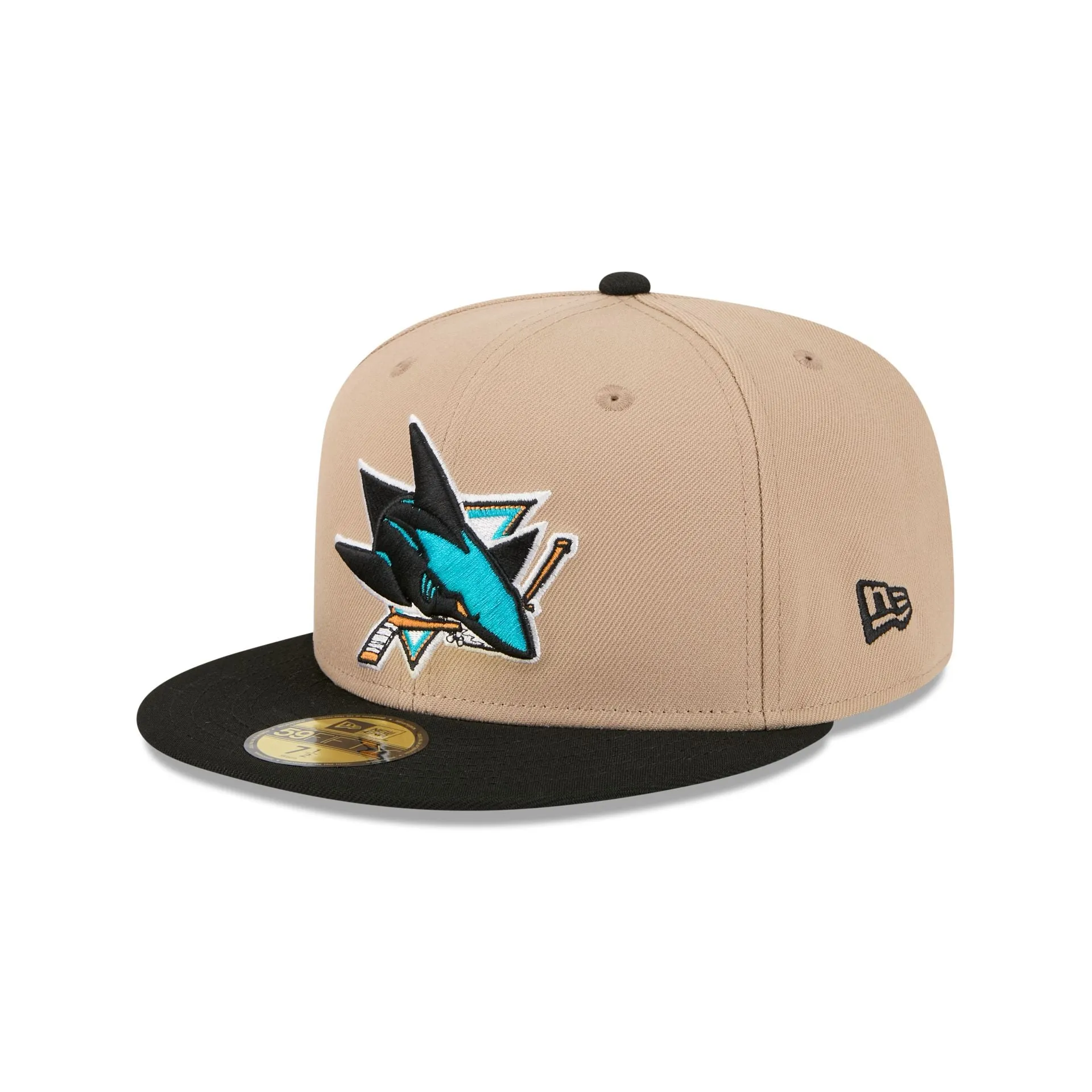 San Jose Sharks Camel 59FIFTY Fitted Hat sold by New Era