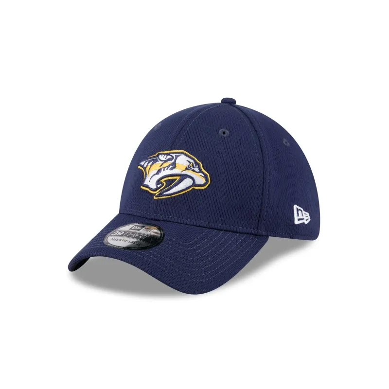 Nashville Predators Navy 39THIRTY Stretch Fit Hat made by New Era