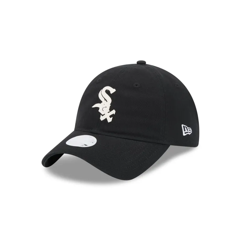 Chicago White Sox Glitter Logo Women's 9TWENTY Adjustable Hat sold by New Era